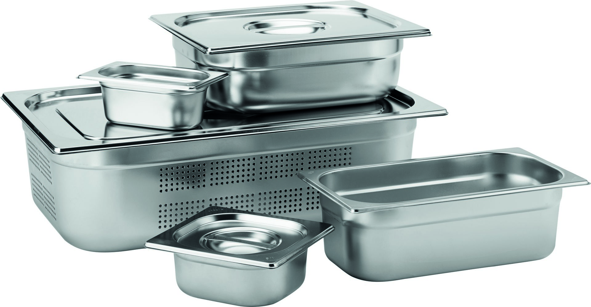 Stainless Steel GN 1/2 Pan 20cm Deep - F70020-000000-B01006 (Pack of 6)